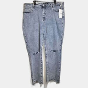 New American Bazi High Rise Straight Distressed Jeans 3X